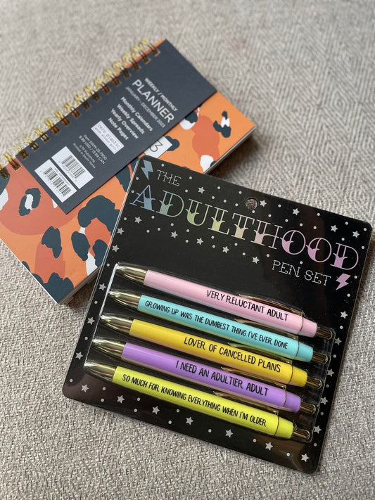 Adulthood Pen Set with 2023 Pocket Planner
