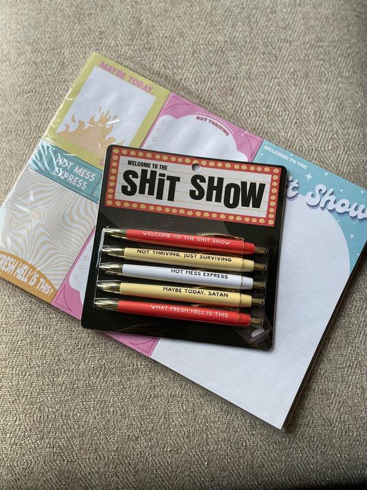 Shit Show Note Pad and Pen Set Bundle