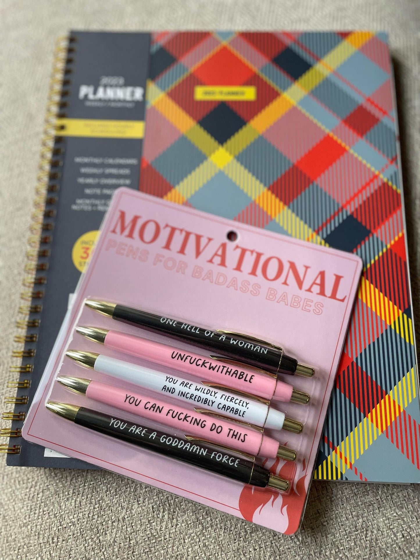 Motivational Pens With 2023 Planner