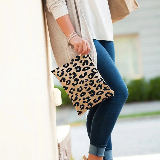 Leopard Zipper Pouch